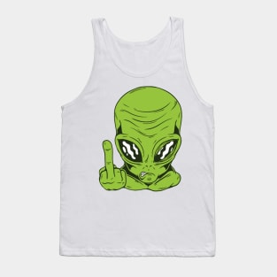 Alien Flipp Off Tank Top